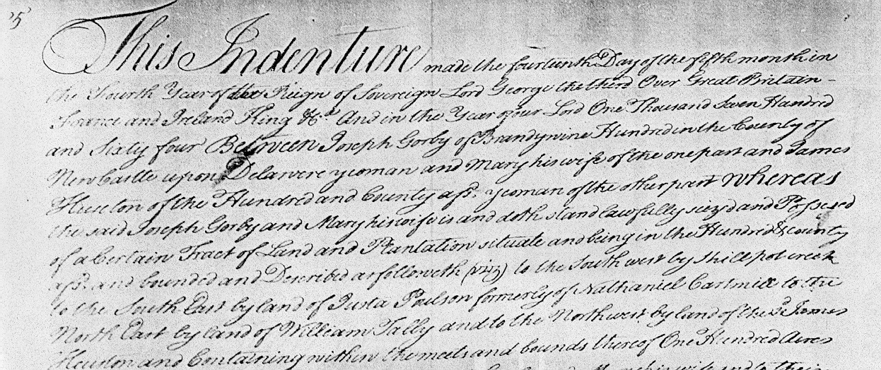1762 Joseph Gorby Deed